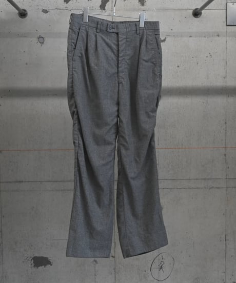 "BALENCIAGA SPORTS" wool gather slacks
