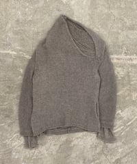 "Y's" rabbit wool deformed sweater