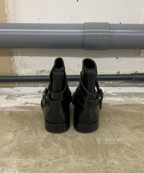 "Burberry" strap short boots 25cm