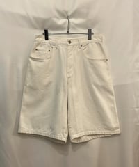 "GUESS JEANS" white denim half pants