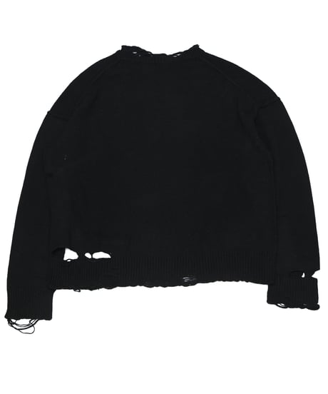Y's DAMEGED KNIT SWEATER