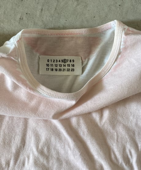 USED 90s "Martin Margiela ⑥" pigment printed T-shirts