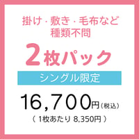 ふとん丸ごと水洗い ２枚パック（シングル限定）