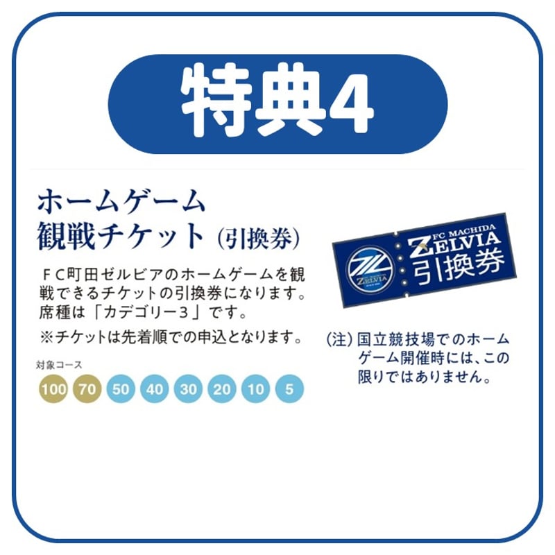 2025町田ゼルビアホームゲーム招待券4枚 クラブゼルビスタ会員