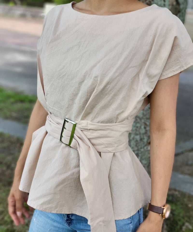 2色展開】ペプラムトップス ベルト付き | N /エヌ