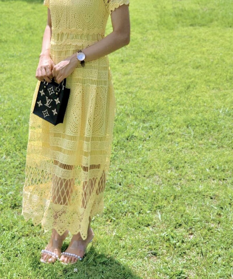 人気！総レース イエローワンピース | N /エヌ