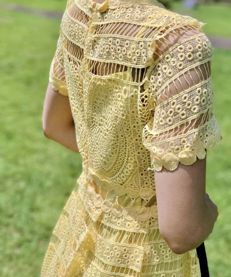 人気！総レース イエローワンピース | N /エヌ