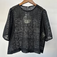 PARIS DE AOUNE パッチワークレース フレアスリーブPO /PA261CT014