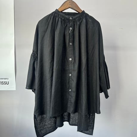 UNIVERSAL TISSU フレンチリネンフレアスリーブシャーリングブラウス /UT261BL034