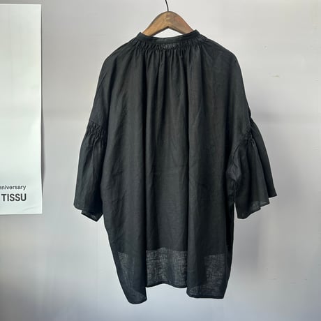UNIVERSAL TISSU フレンチリネンフレアスリーブシャーリングブラウス /UT261BL034