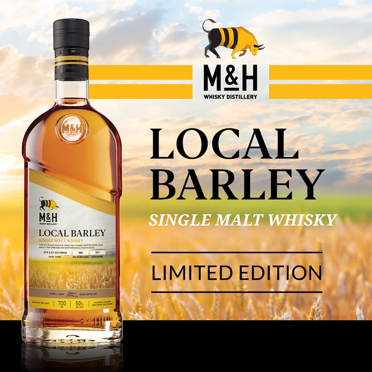 M&H ローカルバーレイ バッチ１ 完売・情報のみ掲載-100%イスラエル産大麦を初めて使用】M&H LOCAL