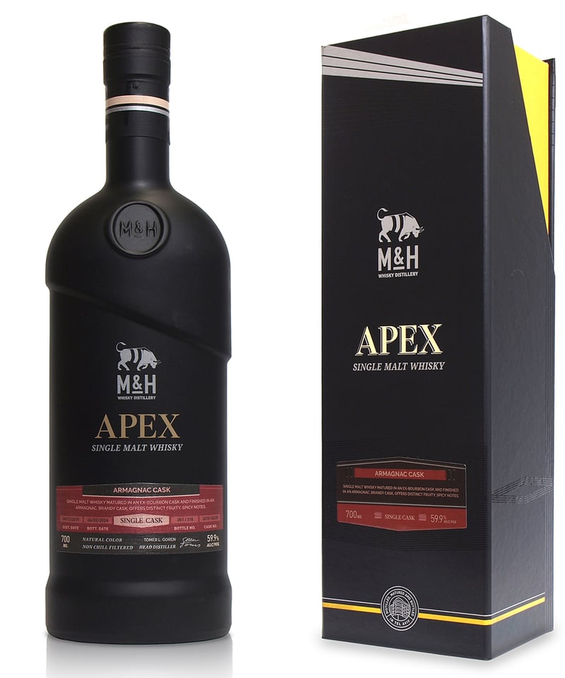 M&H APEX シングルカスクウイスキー アルマニャックカスク WWA2025カテゴリーウィナーの金賞受賞！濃厚な果実感】M&H APEX SC