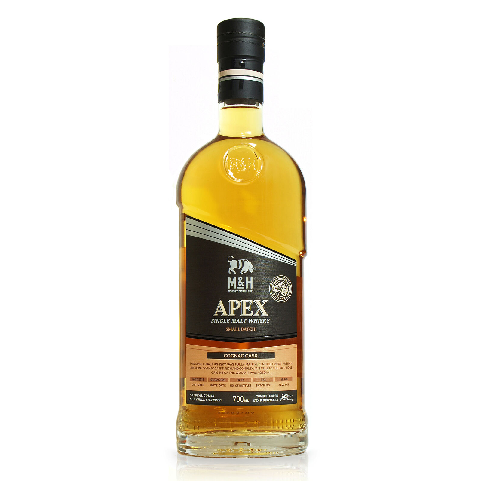 グランドシャンパーニュ地方のコニャック樽で熟成】M&H APEX Cognac