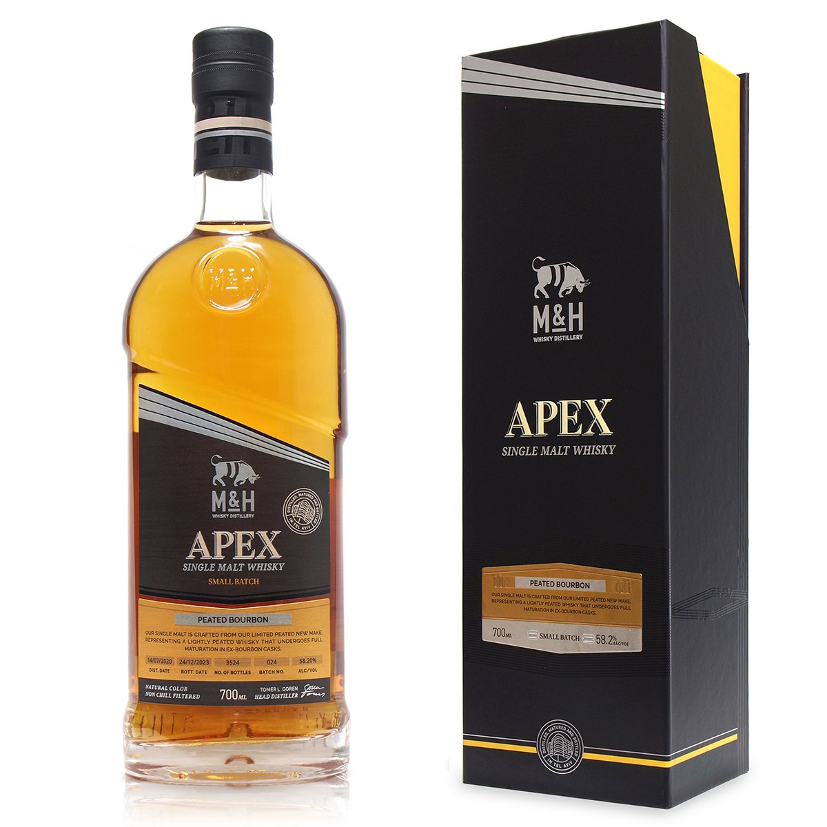 APEXスモールバッチシリーズ久々のピーテッド！】M&H APEX PEATED BOURB