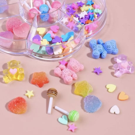 ネイルパーツ【お菓子風ミックス】1箱