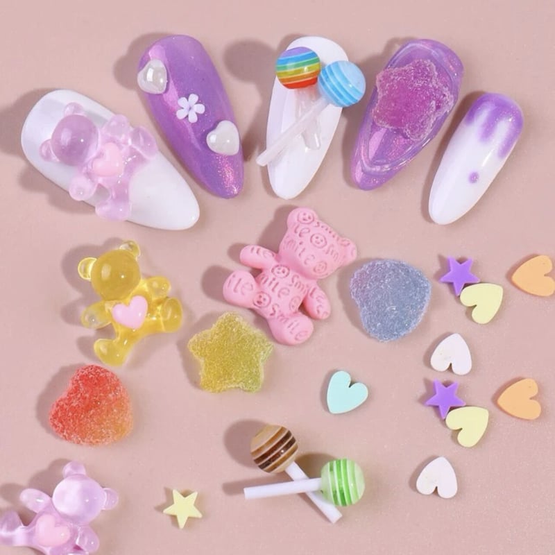 ネイルパーツ【お菓子風ミックス】1箱 | 3eX's STORE