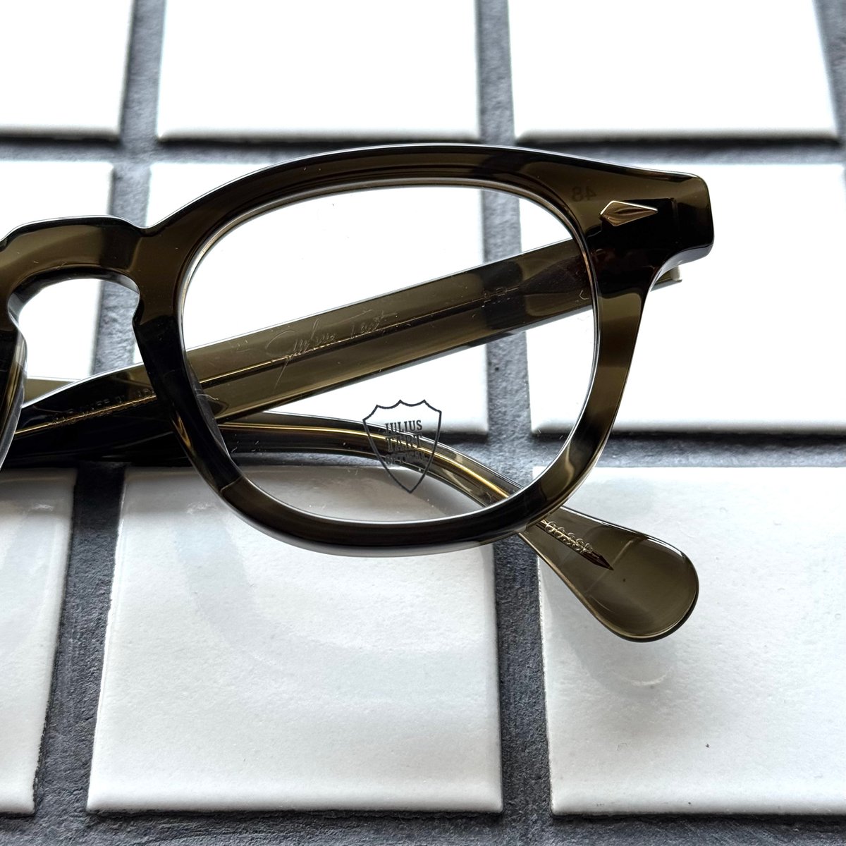 JULIUS TART OPTICAL/AR-GOLD/48-22/Olive Green S