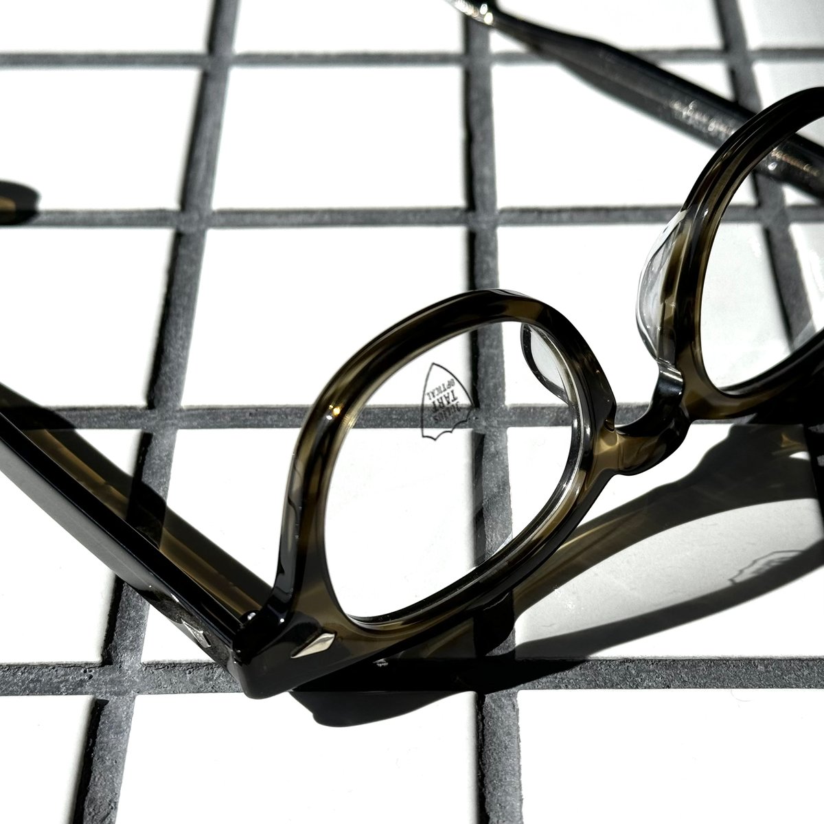 ジュリアスタートオプティカル46-22 AR　OLIVE GREEN SASA AR 46□22 Olive Green Sasa – 岡山眼鏡店