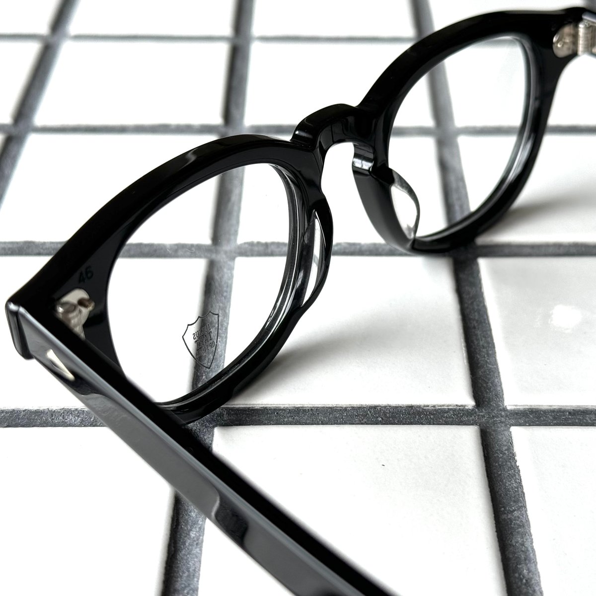 JULIUS TART OPTICAL AR ブラック 46-22 伊達レンズ Tart Optical JULIUS TART OPTICAL タート AR アーネル ブリッジ