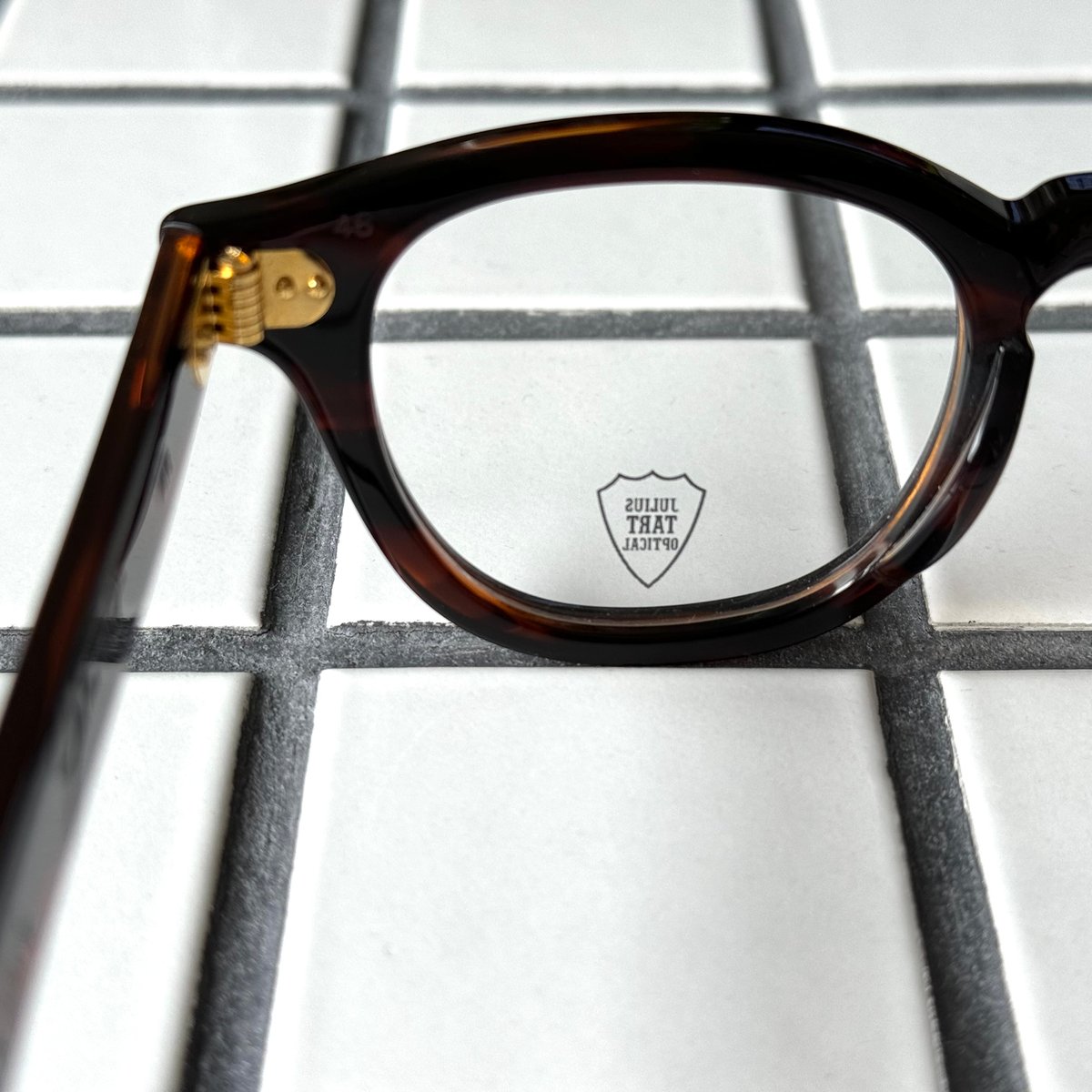 JULIUS TART OPTICAL/AR-GOLD/46-22/Deep Brown Sa