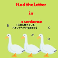 文章の中からアルファベットを探そう！