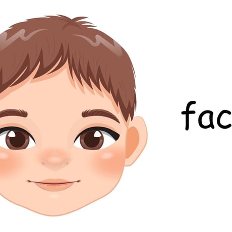 FACE PARTS WHERE IS?　男の子ver.
