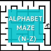 アルファベット迷路　（N～Z ver.)