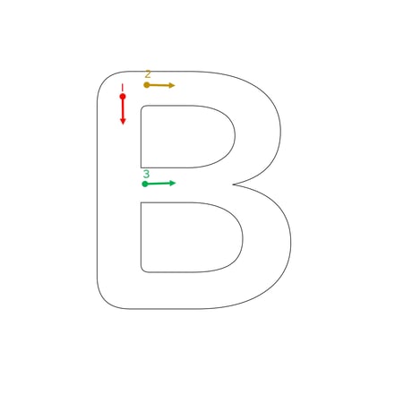 アルファベットなぞりプリント【大文字】