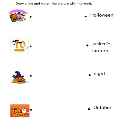 October【10月】線つなぎプリントセット