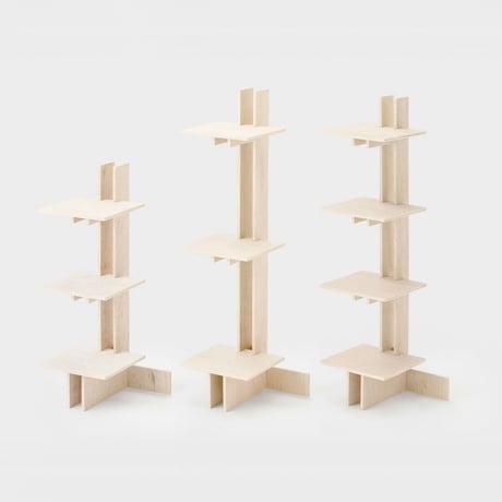 PLYWOOD TOWER SHELF L4段カク