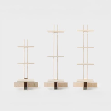 PLYWOOD TOWER SHELF L4段カク