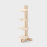 PLYWOOD TOWER SHELF L4段カク