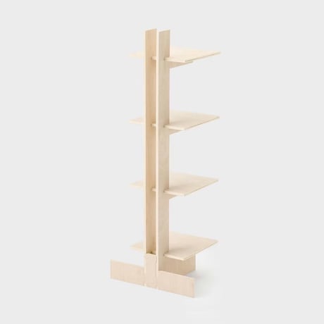 PLYWOOD TOWER SHELF L4段カク
