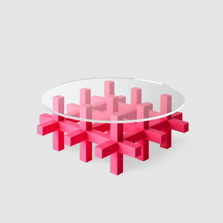 CALF TABLE LOW（PINK / GREEN / LIGHT BLUE / LIGHT GRAY）