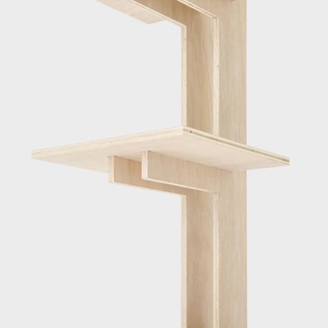 PLYWOOD TOWER SHELF L4段カク