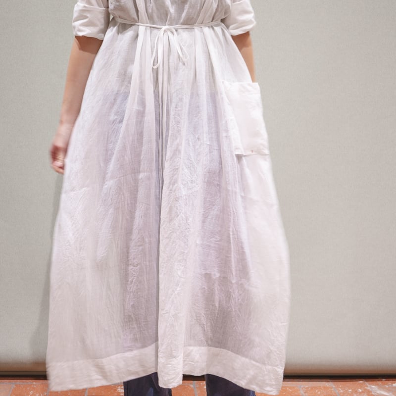 gather/エプロンドレス linen gather apron dress” / リネンギャザーエプロンドレス | R