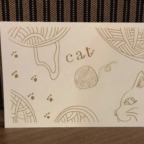 猫　ポストカード