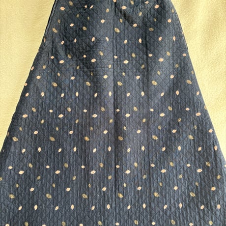1970's Marimekko Vintage Quilt Skirt Blue/Beige/Green
