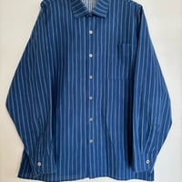 Marimekko Jokapoika stripe shirts  Blue×Blue 40