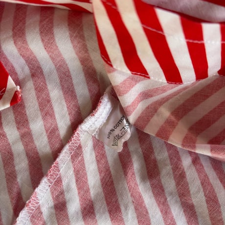 VUOKKO Bias stripe shirt/white&red