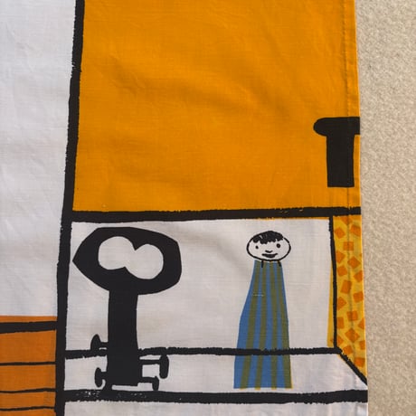 1955 Printex(Marimekko) "Muksunhylly" Vuokko Eskolin Cut cloth