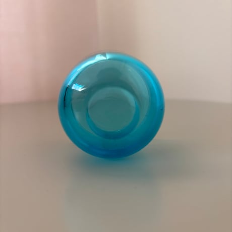 Kaj Franck "Fasetti" Nuutajarvi glass Blue❷ カイフランク ヌータヤルヴィ ファセッティ