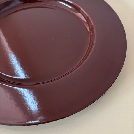 Finel/ARABIA/Wärtsilä Enamel Rim Plate "Emma" Brown❷
