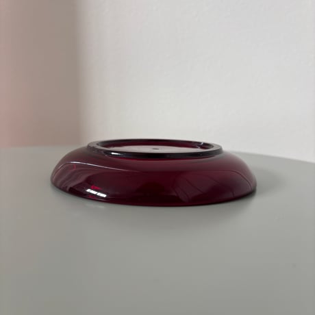 Saara Hopea Nuutajarvi 5277 Glass plate Red