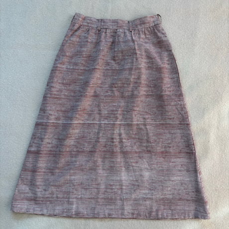VUOKKO Skirt  White/Red/Black Horizontal stripe