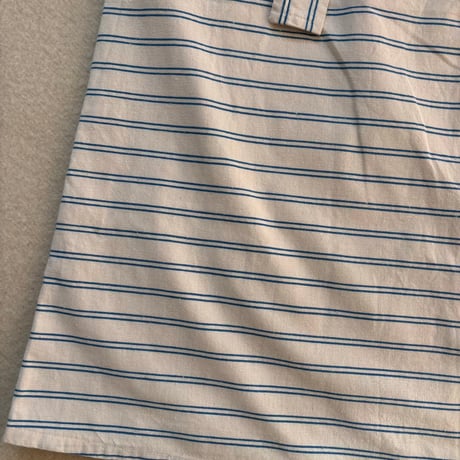 VUOKKO Skirt  White/Blue Horizontal stripe