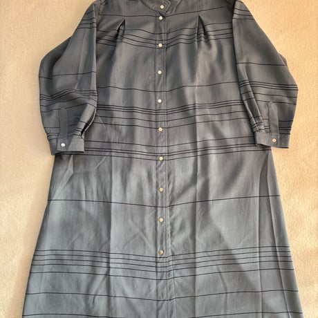 ▲VUOKKO stripe wool coat