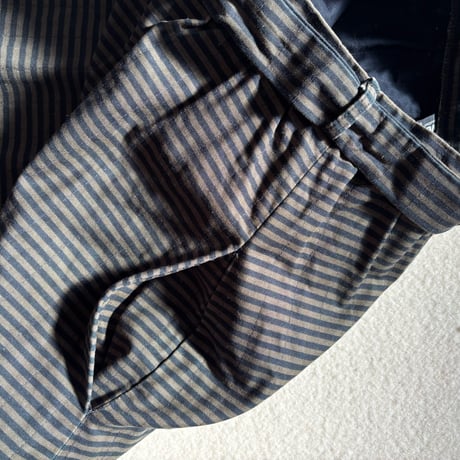 VUOKKO Quilt Skirt  Green/Black Horizontal stripe