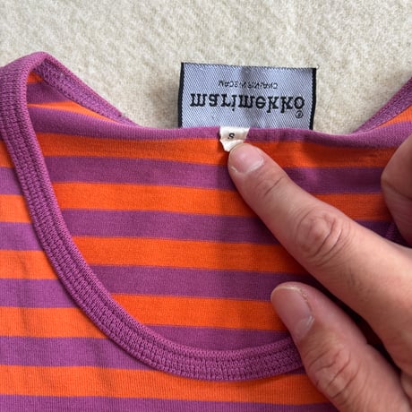 Marimekko Tasaraita Orange/Purple S