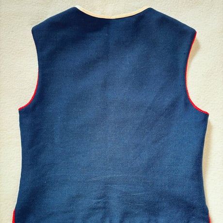Finland Folklore Vest Blue